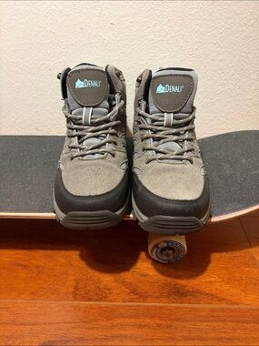 Kids Gray Hiking Boots - Durable Outdoor Footwear